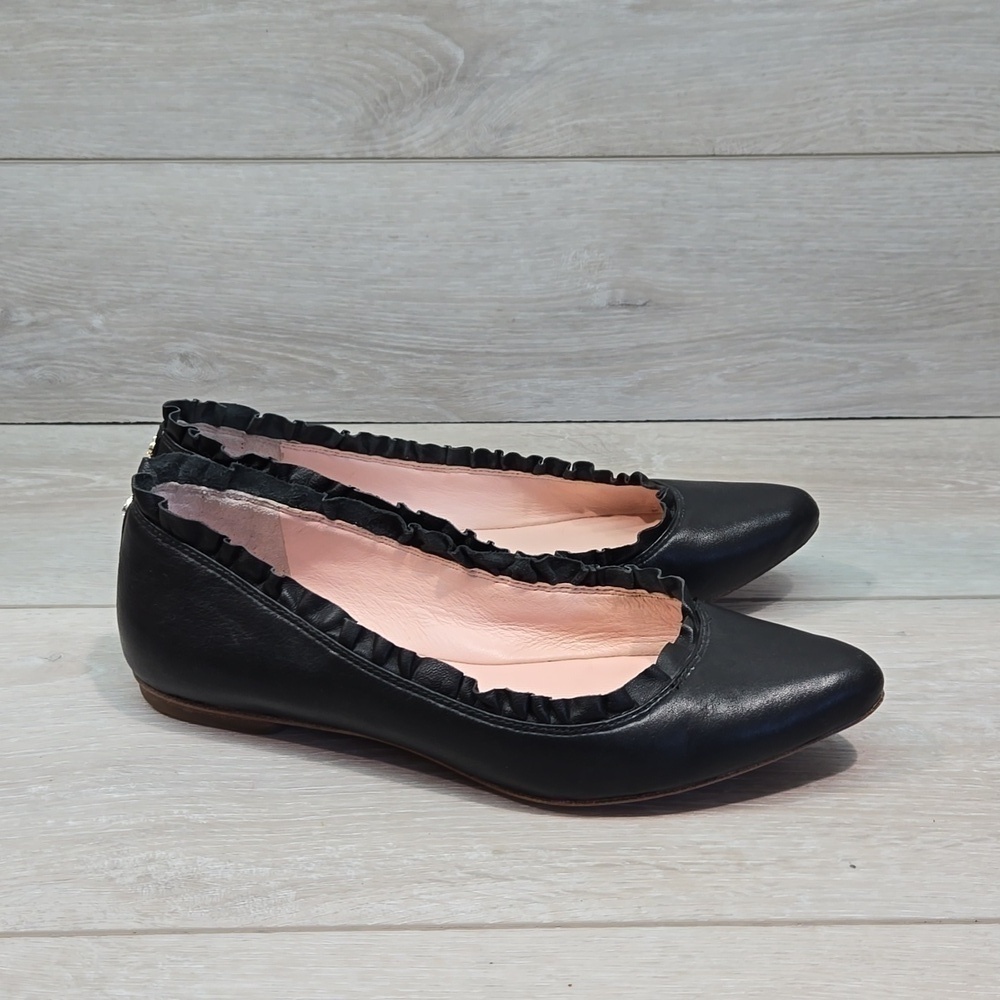 Kate Spade Women Leather Pointed Toe Loafer Slip on shoes flats sz 7M - Picture 3 of 15